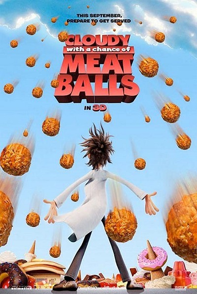 Cloudy With A Chance Of Meatballs Pre-Release Poster (2D)