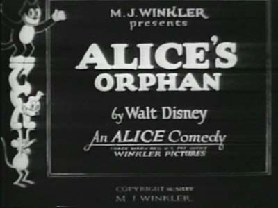 Alice's Ornery Orphan Reissue Title Card