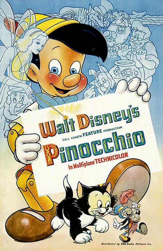 Pinocchio (1940) Feature Length Theatrical Animated Film