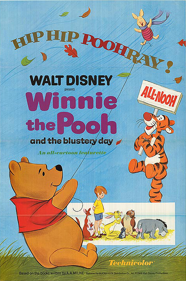 Winnie The Pooh And The Blustery Day Original Release Poster