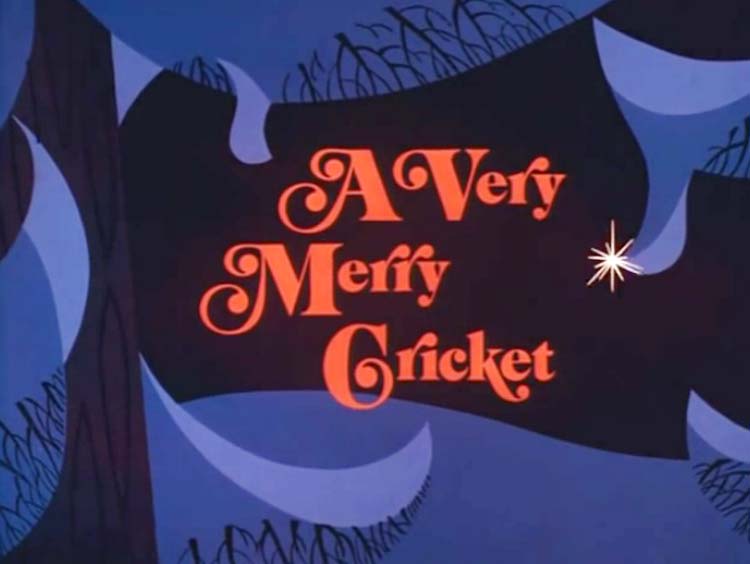 A Very Merry Cricket Television Episode Title Card