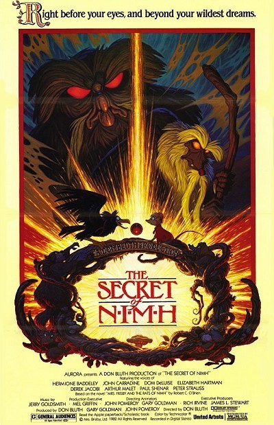 The Secret Of NIMH (The Secret of N.I.M.H. , Mrs. Brisby and the Rats of  NIMH) (1982) Feature Length Theatrical Animated Film