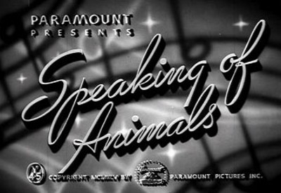 Speaking Of Animals Series Title Card